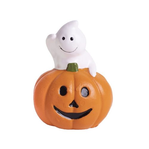 Halloween pumpkin with ghost