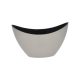 Boat shaped planter grey 20x12x9cm