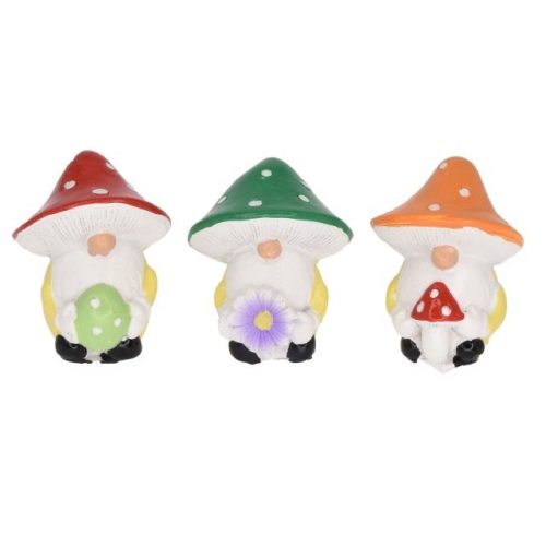 Dwarfs with mushroom hat (3 pieces)