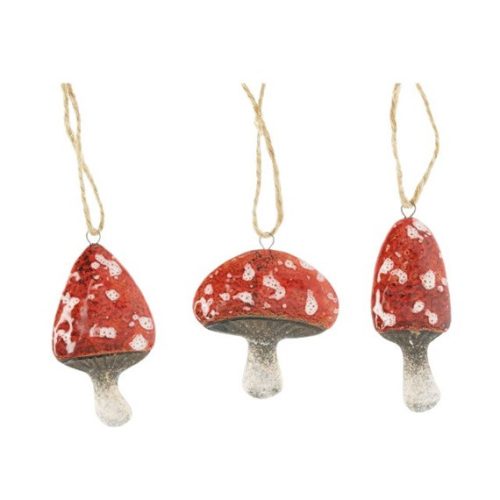 Ceramic mushrooms figurine (1pcs)