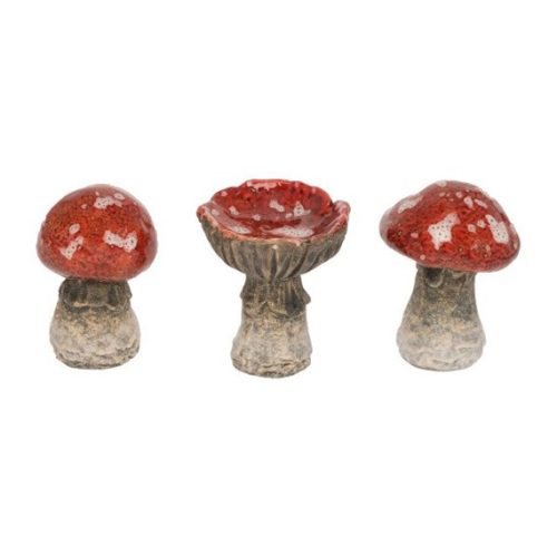 Ceramic mushrooms figurine (1pcs)