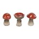 Ceramic mushrooms figurine (1pcs)