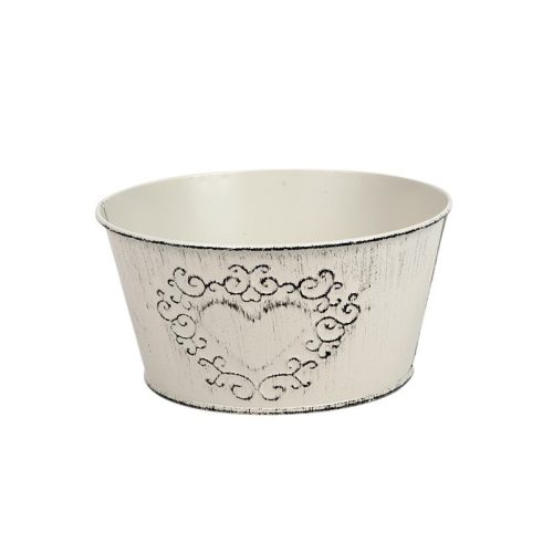 Tin round pot 18cm