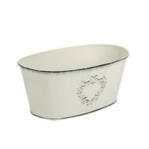 Tin oval pot 20.5cm