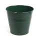 Green, tin planter